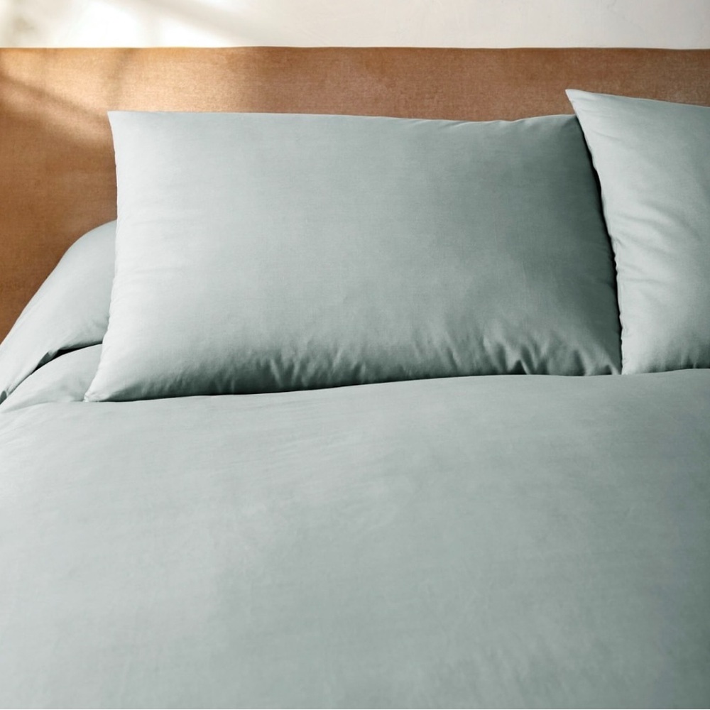 Nate Home by Nate Berkus 3-Piece 400TC Percale Duvet in Limestone Queen NWT $278